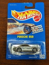 HOT WHEELS  #193 PORSCHE 959 SILVER MOC WAY COOL!