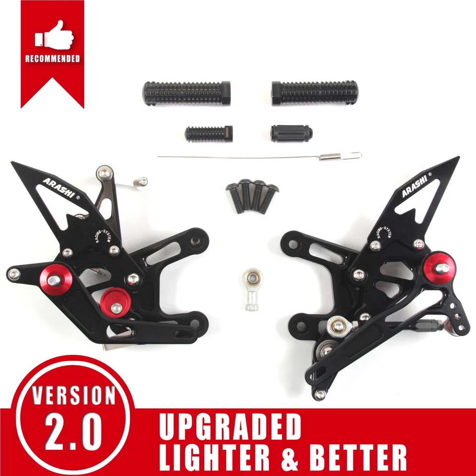 fit Kawasaki Ninja ZX-10R ZX1000 /ABS 2016-2020 Quick Shift Footrest Foot Pegs — 第 3/4 张图片