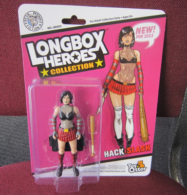 Longbox Heroes Hack/Slash Cassie Hack figure, M.O.C. card, highgrade