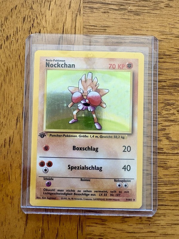WOTC Pokémon 1st Edition German Base Set NM- 153 Card Lot