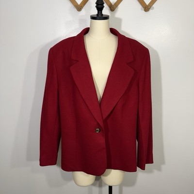 Vintage Blazer Jacket 100% Wool 24W