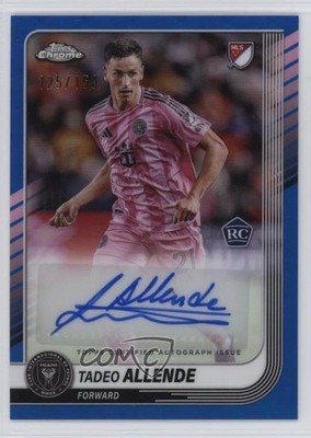 2025 Topps Chrome MLS Blue Refractor 125/150 Tadeo Allende #CA-TA Auto 0c3