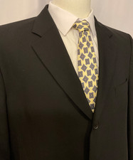 Jos A Banks Suit Jacket 44S Black Notch Collar OUTLET