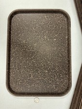 1962 VINTAGE SILITE MELAMINE BROWN SERVING TRAY Chicago, IL 16.125&rdquo; x 11.75&rdquo;