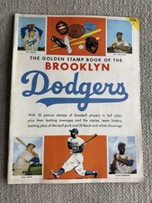 1955 The Golden Stamp Book of the Brooklyn Dodgers Sandy Koufax Jackie Robinson
