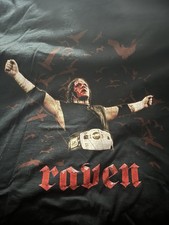 Vintage 2005 TNA Raven Destiny 🐦‍⬛ fulfilled T-shirt original WWE AEW Size XL