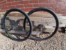 700c Hybrid Bike Disc Wheelset OHV Components QR Tyres 7 Speed Freewheel Hub