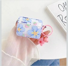 Airpods Pro Case 2019 Earbuds Case Protective Cover Skin with Pearl Keychain