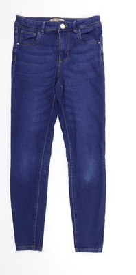 Denim & Co. Damen blau Denim Skinny Jeans Größe 8 L27 in
