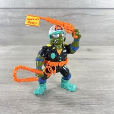 Vintage 1991 Playmates TMNT Make My Day Leo Action Figure Incomplete