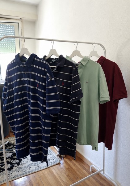 4 Ralph Lauren & Tommy Hilfiger Polos Lot