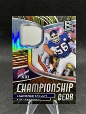 🔥PLAYER-WORN /75!🔥2021 Spectra Championship Gear Lawrence Taylor