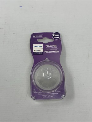 Philips Avent Natural Response Nipple 3m+ BPA Free for Baby Bottles - Pack of 2
