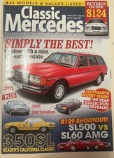 Mercedes Benz Classic Winter 2019 Issue 30 W123 S124 Buyer Guide, 230TE 350SL