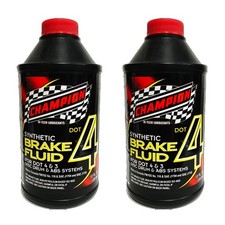 2 - Champion Brands 12 oz. Bottles DOT 4 Synthetic Brake Fluid (24 oz Total) 2.08 per gallon
