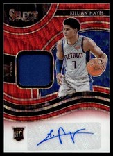 Killian Hayes Rookie Red Wave Prizm 2020-21 #RJA-HAY Panini Select Rookie Jersey