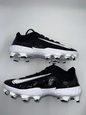Nike Alpha Huarache Elite 4 Black Molded Baseball Cleats FD6221-001 Pick Size
