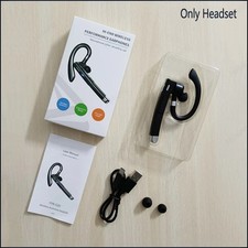 Wireless Bluetooth 5.1 Mono Headset Noise Cancelling Mic Ear Hook