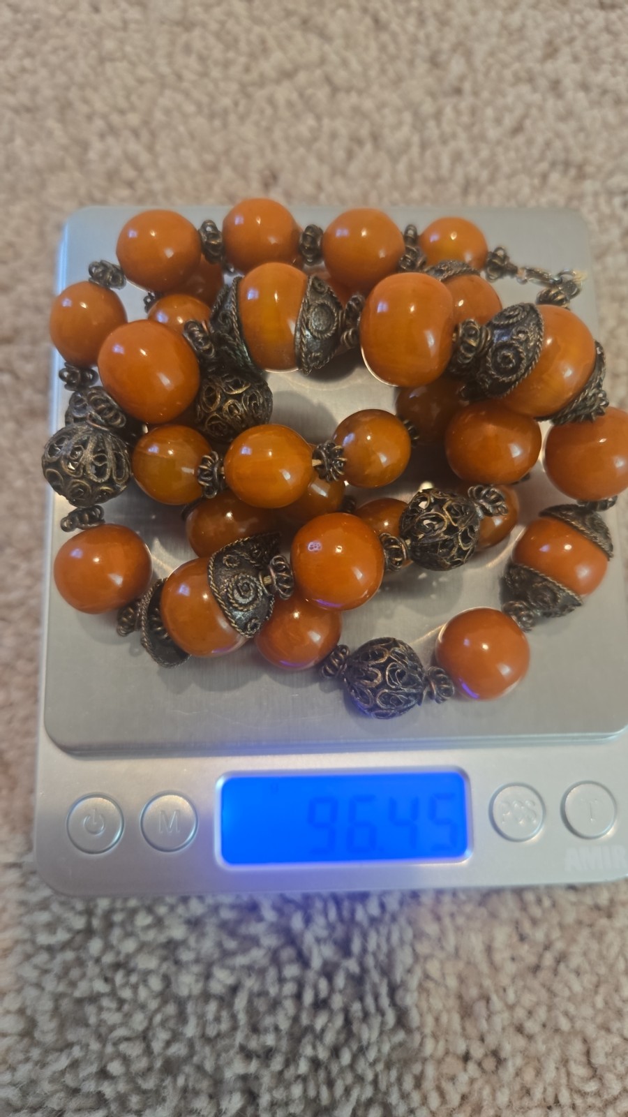 bakelite beads necklace - image 1