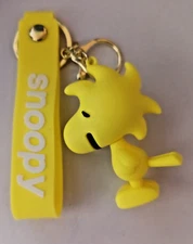 WOODSTOCK -PEANUTS-KEYCHAIN /BACKPACK CLIP-PVC-3D-VISIT OUR STORE