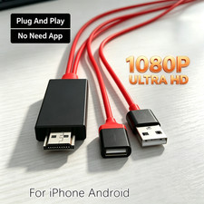 1080P HDMI Cable Phone to TV HDTV AV Adapter Universal For iPhone Samsung Type C