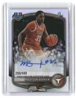 Madison Booker #/499 2025-26 Bowman Chrome Prospect Autographs Refractor
