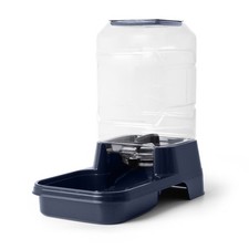 Automatic Gravity Pet Feeder for Dogs and Cats Large Capacity 10 Pounds Navy