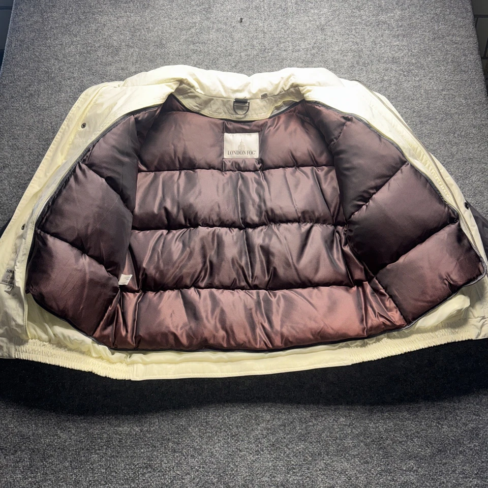 Vtg 90’s London Fog Down Black And White Ski Jacket Puffer Coat Men’s Size M - Image 4 of 4