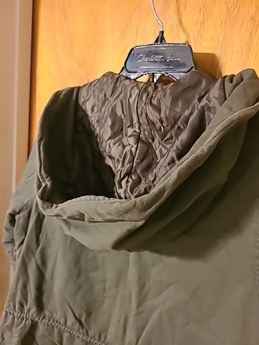 Aeropostale Cargo Military Jacke Damen Gr. M Army Grün Kapuze Full Zip Floral - Bild 20 von 23