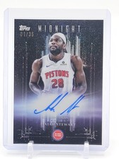 ISAIAH STEWART 2025-26 TOPPS MIDNIGHT DARK MARKS WINTER AUTO /35 #DM-IS Q6196
