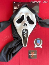 Sonia Ammar signed Ghostface Fun World mask Scream 5 Beckett COA horror Liv