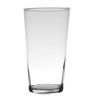 Dekoglas, Vase Conical Konisch Rund H. 25Cm D. 14Cm Transparent Glas Hakbijl