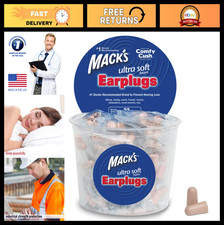 Ultra Soft Foam Earplugs - 100 Pairs, 33dB NRR, Comfortable for Sleep, Travel, C