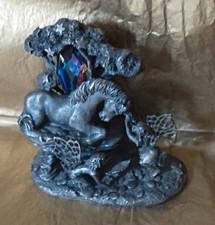 Bestowing the Magic Power Unicorn & Fairies Pewter Figurine Ornament