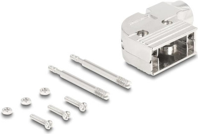 Delock D-Sub Gehäuse für 9 Pin Stecker/Buchse 90Ã Â° abgewinkelt