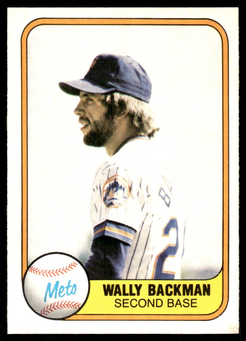 Wally Backman 1981 Fleer #336 New York Mets MLB READ FREE SHIPPING AutographDen