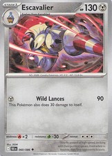 Pokemon Card - Escavalier - (060/086 - Black Bolt)