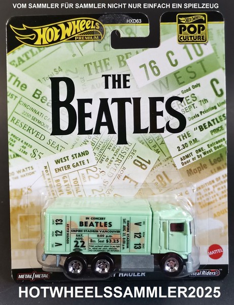 "Hot Wheels Premium Real Riders \"The Beatles Hiway Hauler\" HXD63 Ovp UngeÖFfnet!"-image