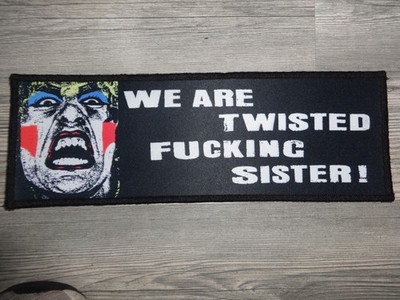 Twisted Sister Back Patch Back Strip Backpatch Alice Cooper Whitesnake