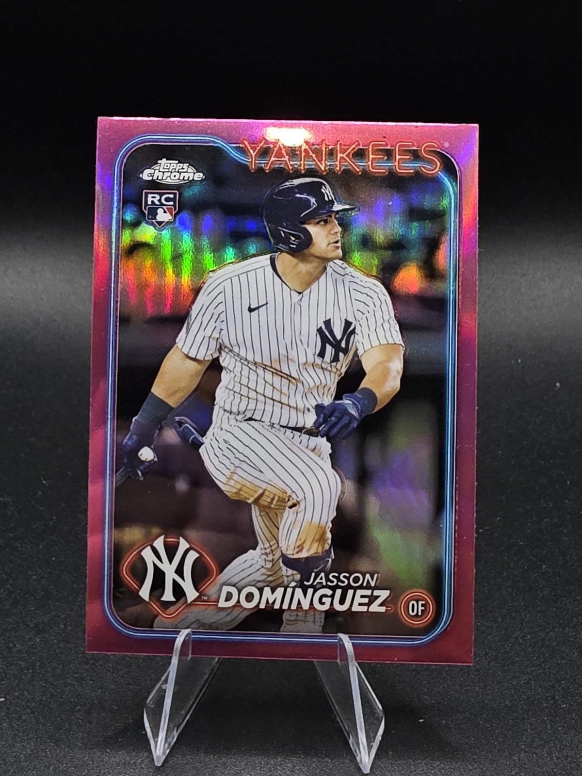 2024 Topps Chrome - Jasson Dominguez #89 Pink Refractor (RC)