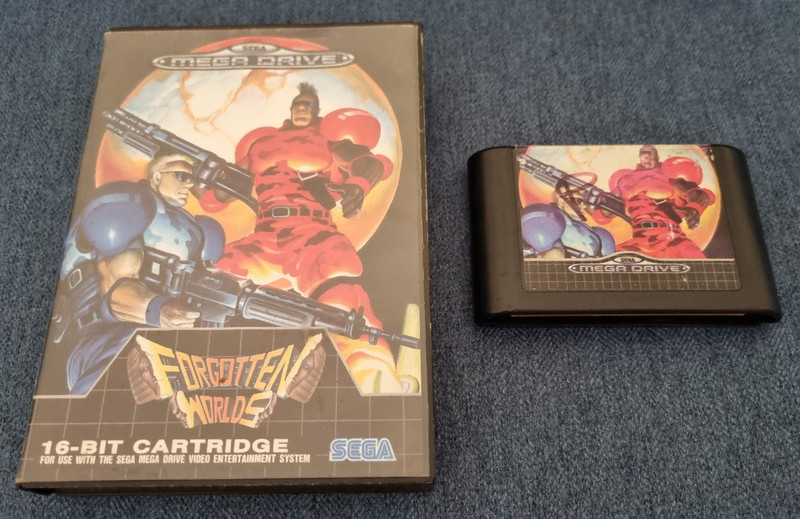 Sega Mega Drive Game Forgotten Worlds Boxed