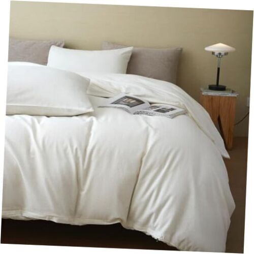 Stonewashed Cotton/Linen California King Duvet Cover, 3-Piece Comforter Cover