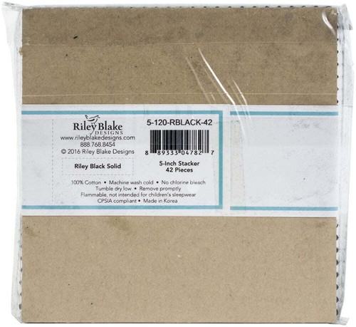Riley Blake 5" Stacker Precut Bundle 42pcs-Confetti Cottons - Riley Black - Picture 2 of 3