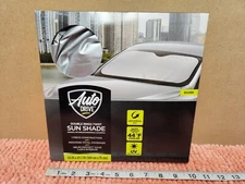 Auto Drive Double Rings Twist Sun Shade Windshield Visor 63" x 29.5" Universal