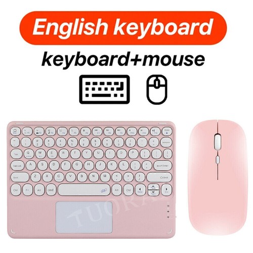 For Android iOS Windows Tablet Wireless Bluetooth Keyboard With Touchpad Mouse - Picture 28 of 56