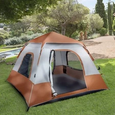 Four-Person Family Tent Camping Tent Quick Opening, Waterproof, Tent for Travel