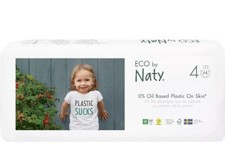 Image of Eco By NATY Baby Nappies Plant-Based Eco-Friendly Size 4 FREE POSTAGE