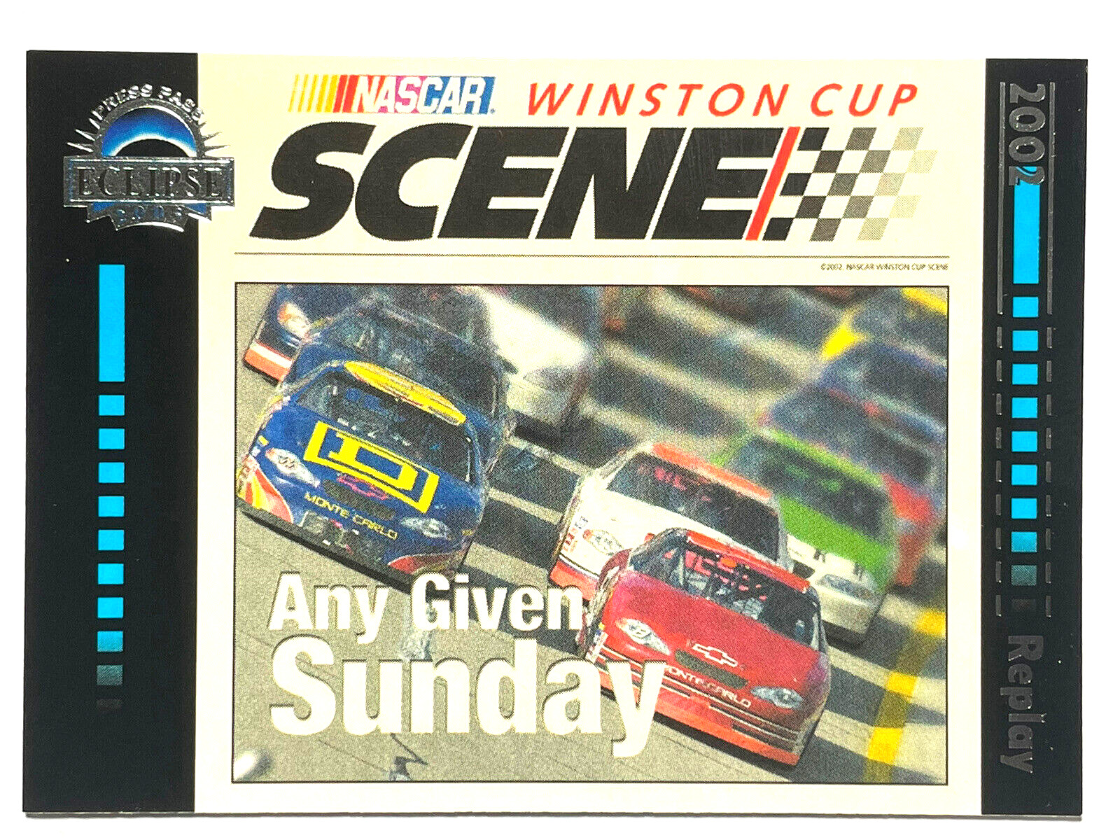 HOF'er DALE EARNHARDT JR & BOBBY HAMILTON 2003 Press Pass Eclipse SCENE Card #40