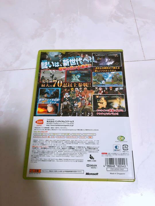 Narutimate Storm 1,2,3 Revolution Set Naruto Shippu Den Xbox360 Used Japan Boxed - Image 3 of 4