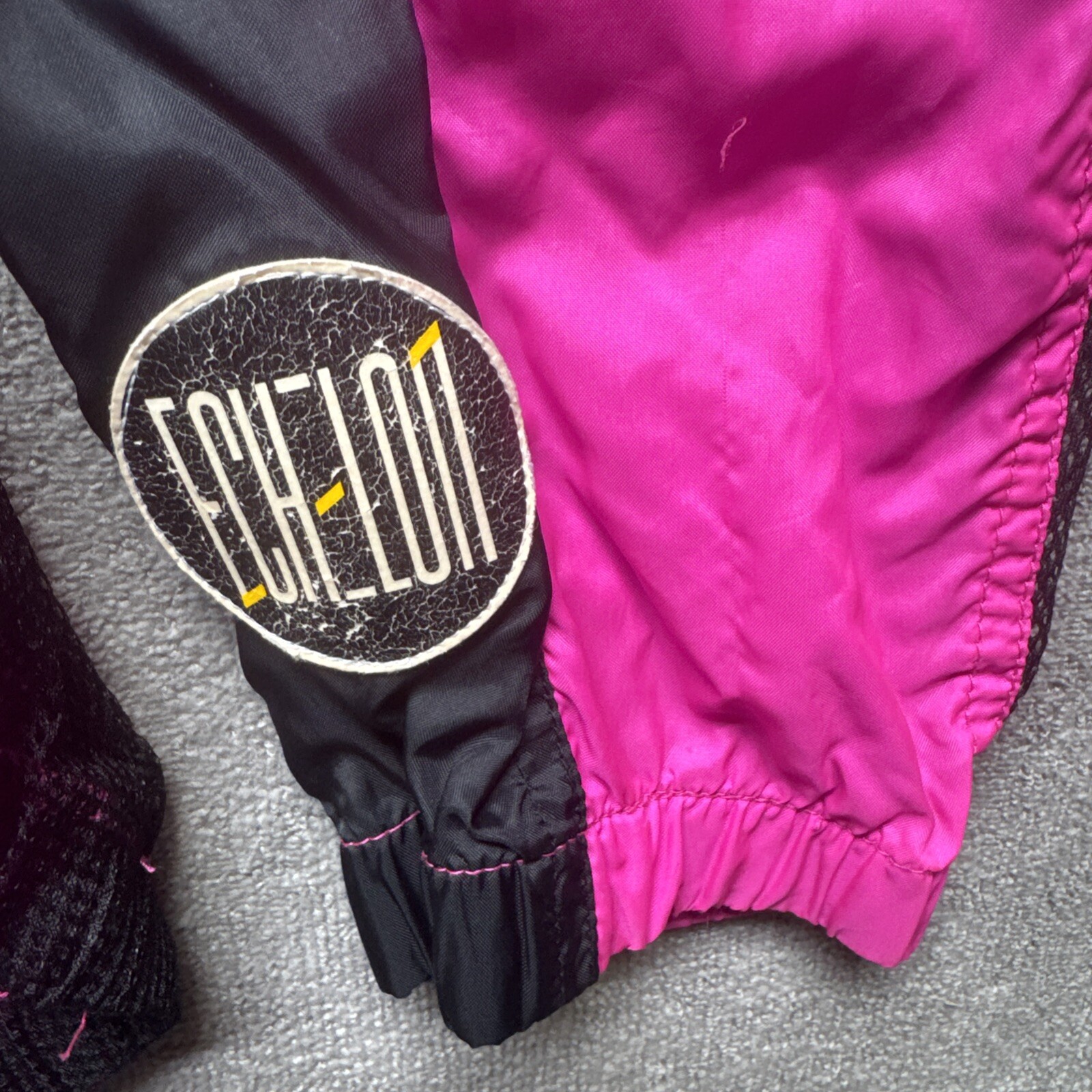 SACAI X NIKE Giacca a vento Nike Echelon vintage anni 90 uomo XL rosa giallo nero cyclingcore